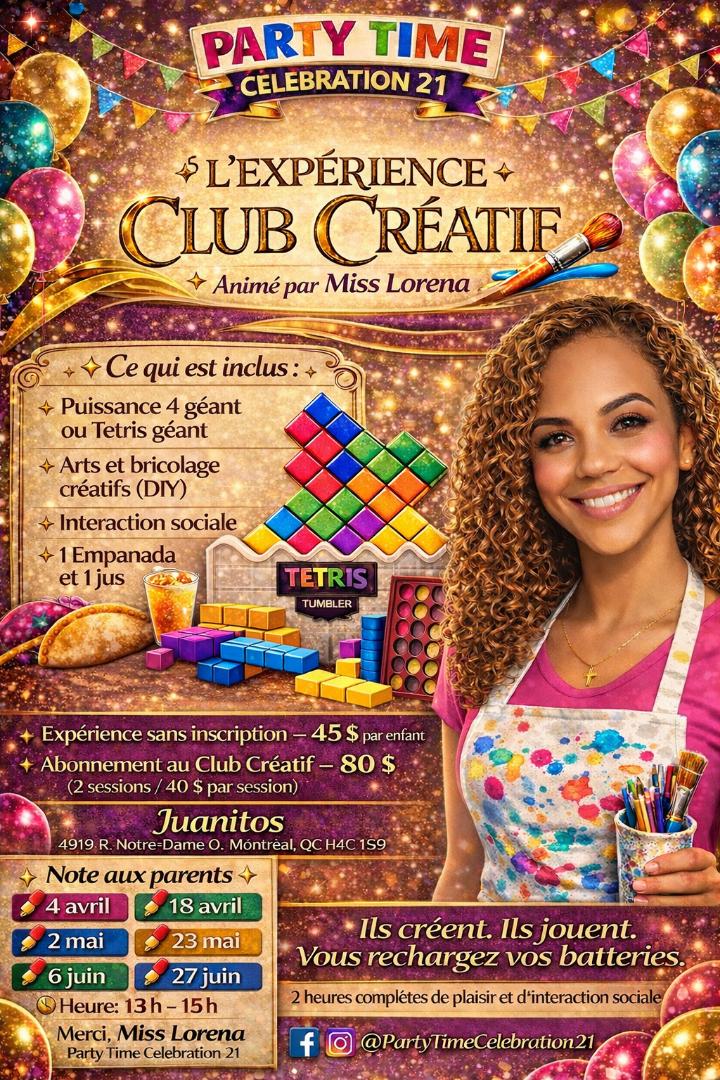 Image for L'Expérience Club Créatif - animé par Miss Lorena