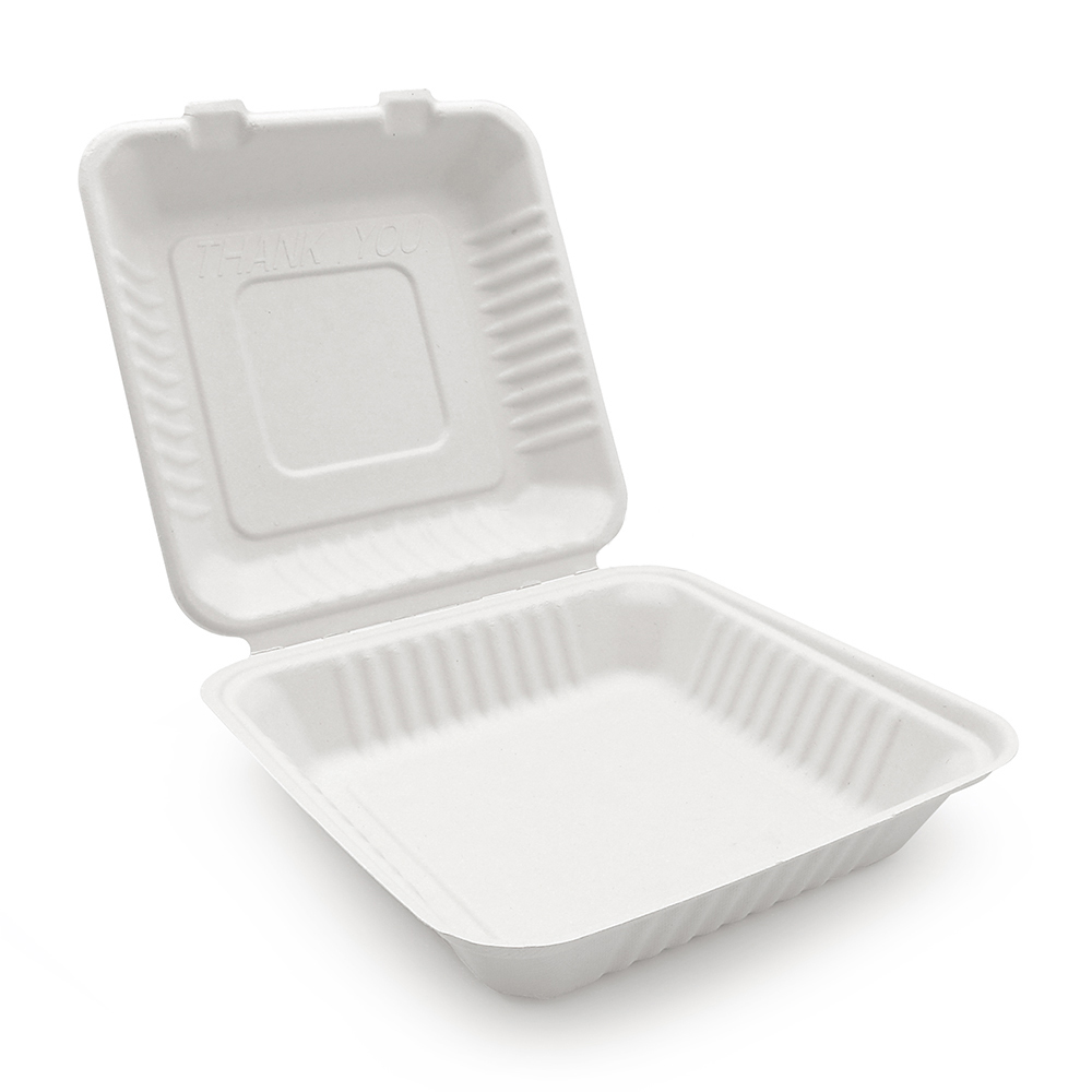 Bagasse Clamshell Container Image