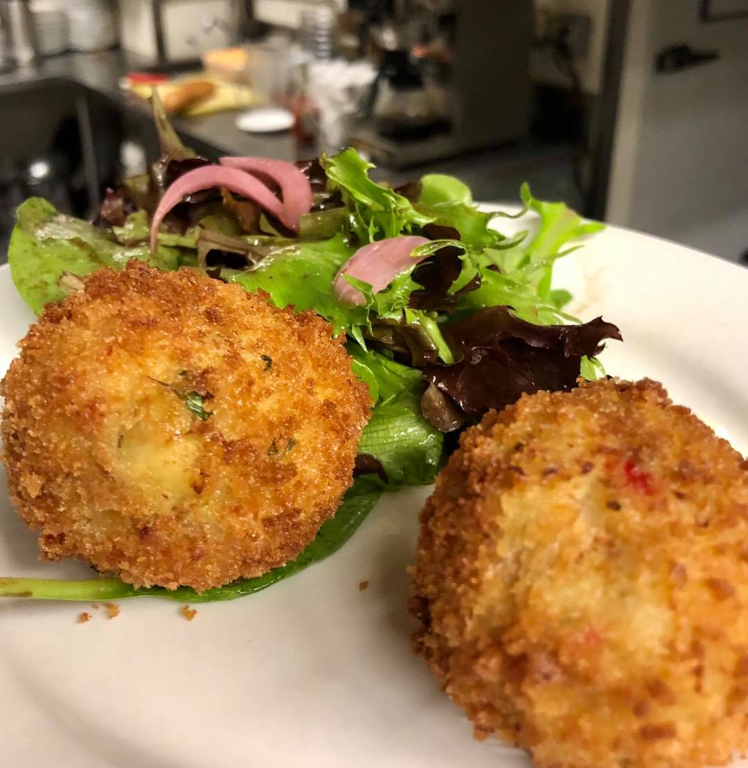 Spicy wild haddock fish cakes.