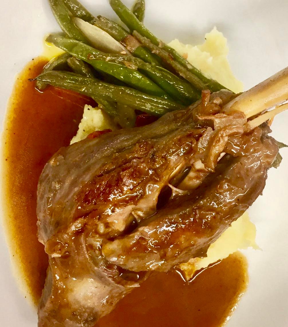 Merlot braised lamb shank.  Part of the Winterfest menu
