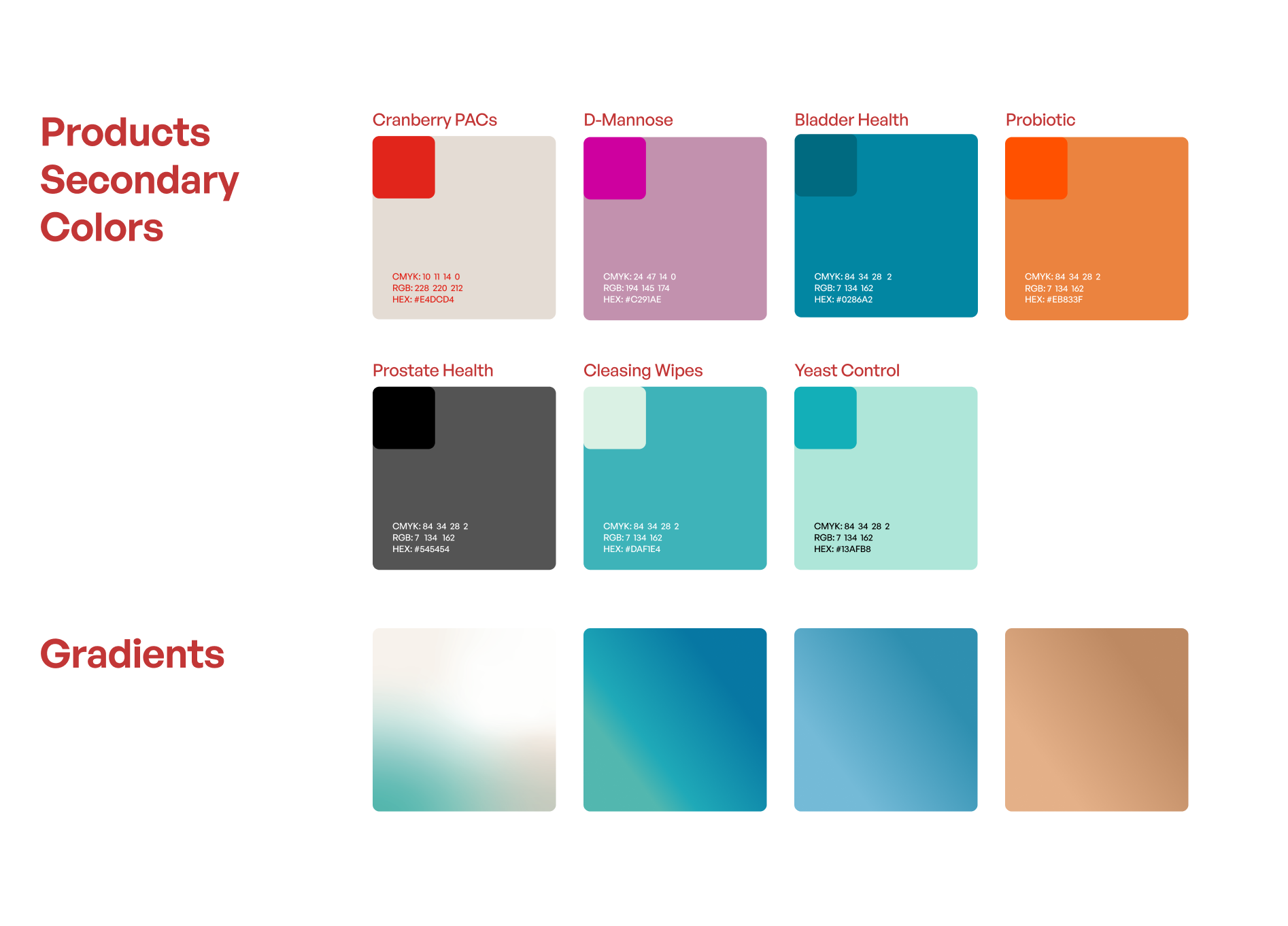 Product Color Palette