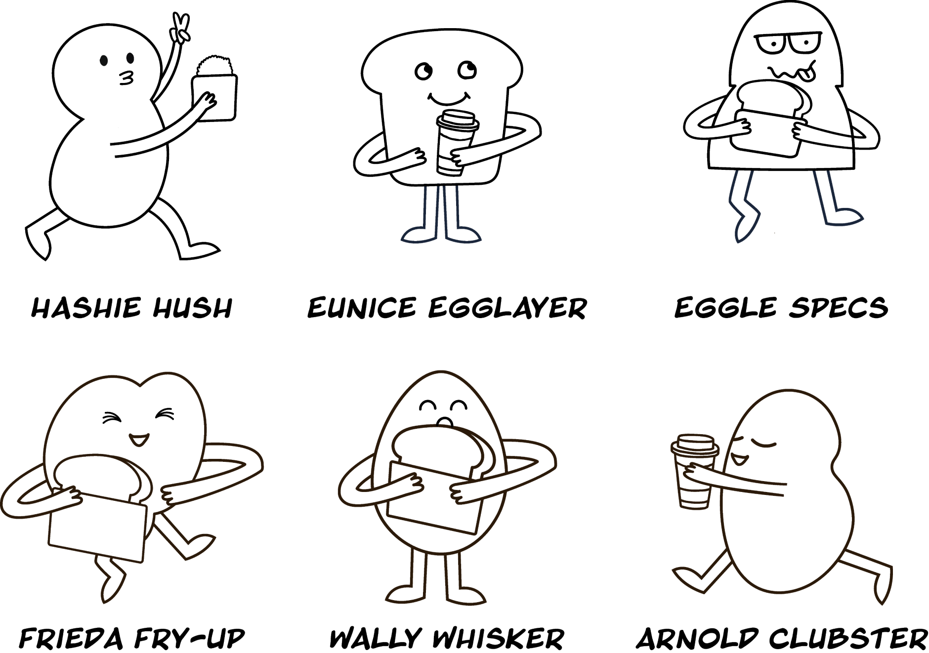 Coupon Character Illustrations