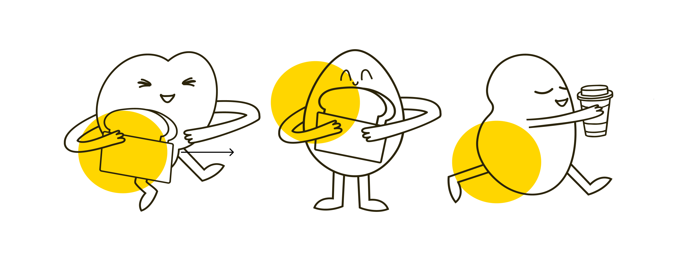Egg Club Illustrated Characters
