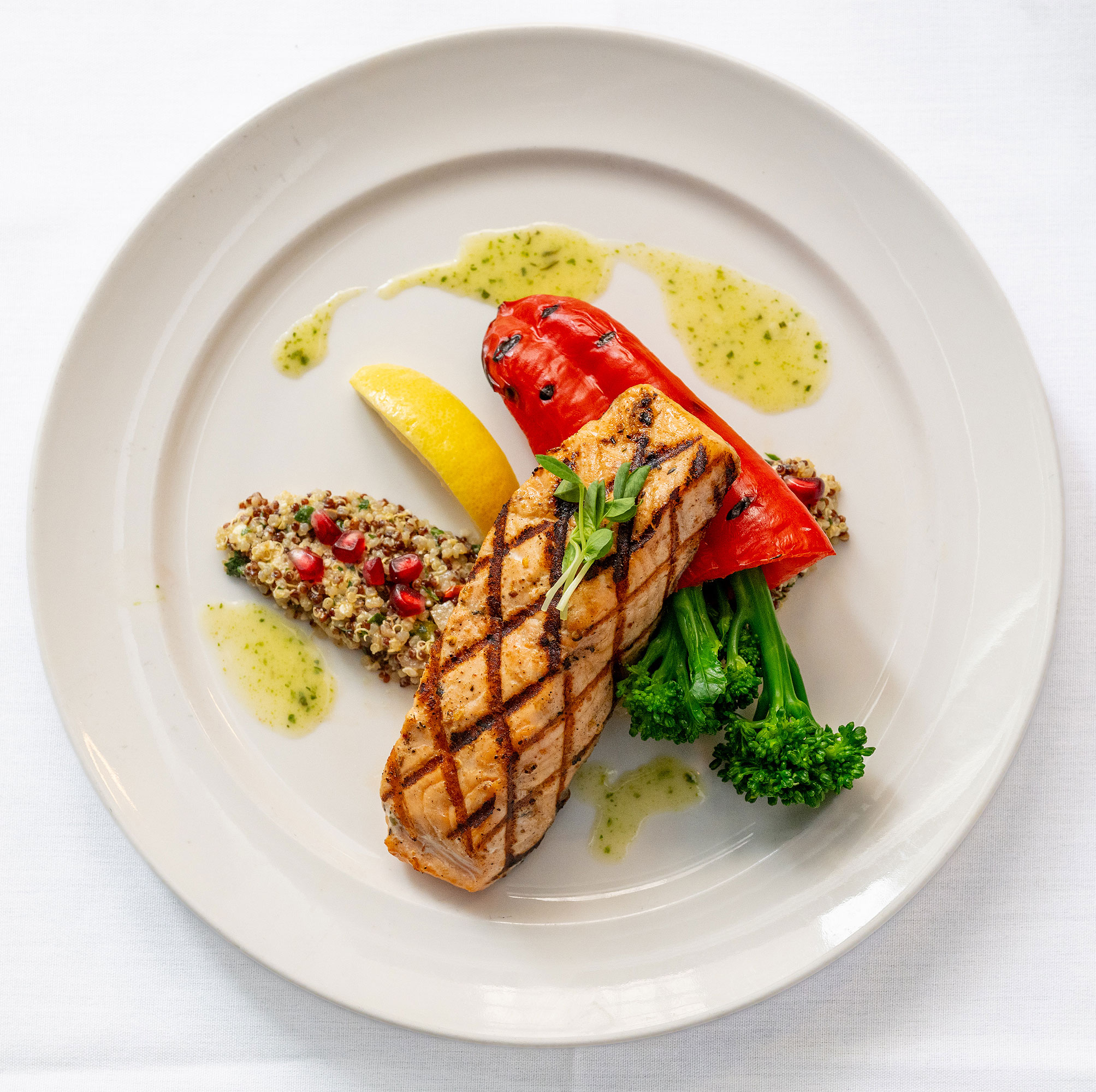 Grilled salmon